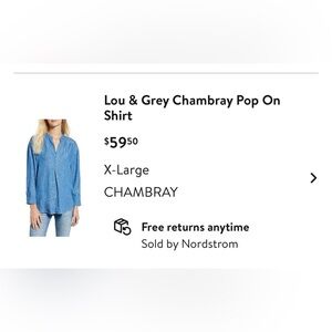 Lou & Grey Light Blue Shirt Jacket